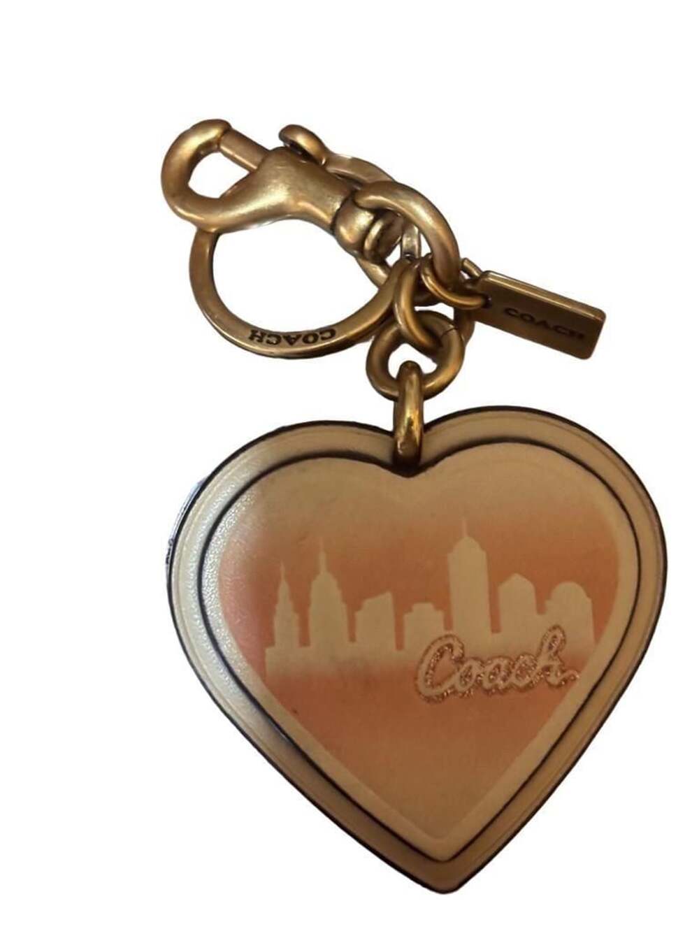 Coach x Jennifer Lopez Skyline Heart Bag Charm C6605 New